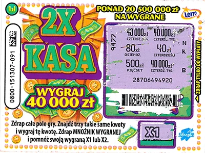 Zdrapka 2 X KASA