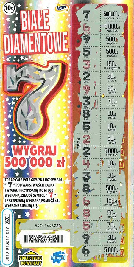 Zdrapka BIAŁE DIAMENTOWE 7