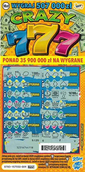 Zdrapka CRAZY 777