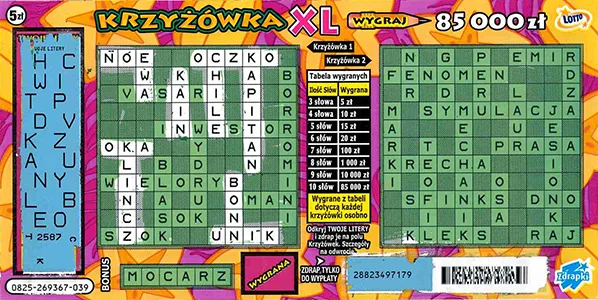 Zdrapka KRZYŻÓWKA XL