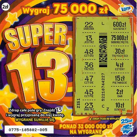Zdrapka SUPER 13