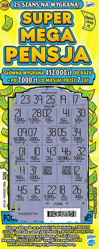 Zdrapka SUPER MEGA PENSJA